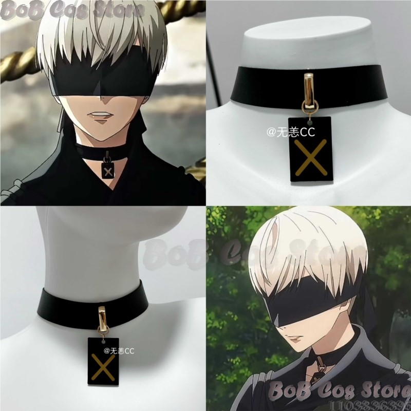 Men Accessories For Suit - ชุดคอสเพลย์เกม 9S Choker สร้อยคอสีดำ อุปกรณ์เสริมหลากหลายความยาว สำหรับผู้หญิง