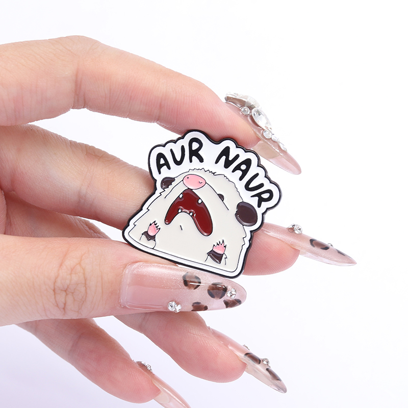 Men'S Accessories Quotes - AVR NAUR Raccoon เคลือบ Pin ป้ายกระเป๋าเป้สะพายหลังคําคมตลกเข็มกลัดผู้ชาย