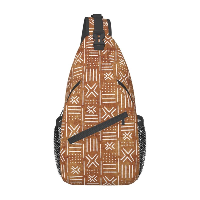 Men'S Accessories Backpack - Bogolan กระเป๋าสะพายลายแอฟริกันสำหรับผู้ชายกระเป๋าเป้สะพายหลังใช้ได้ทุกวันแบบคาดอกพาดลำตัวศิลปะชนเผ่าพื้นเมืองแอฟริกัน