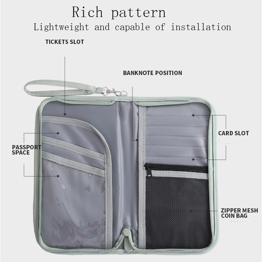 Card Case Minimalist - กล่องใส่ซองใส่หนังสือเดินทางในครอบครัวแบบ dompet Travel 1ชิ้นกล่องจัดเก็บเอกสารเงินสดซองใส่หนังสือเดินทางสำหรับใส่บัตร /ti