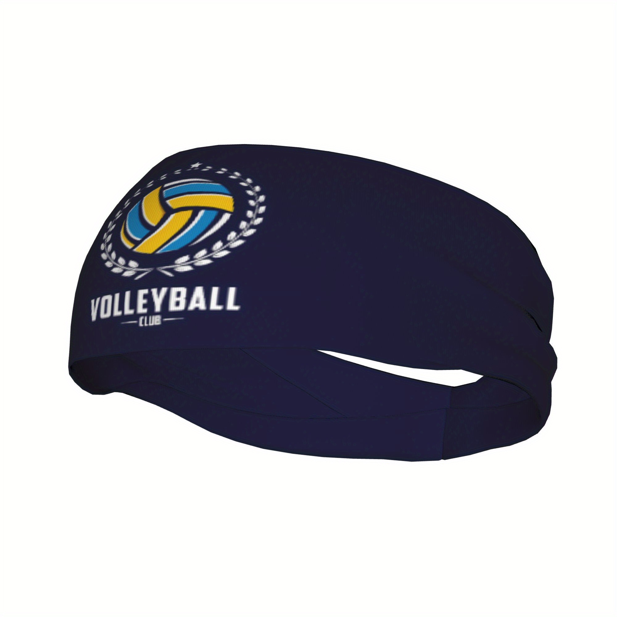 Men'S Volleyball Accessories - ที่คาดผมสโมสรวอลเลย์บอล สีกรมท่า อุปกรณ์เสริมผมสำหรับเล่นกีฬา ลายวอลเลย์บอล ที่คาดผมซับเหงื่อ สำหรับผู้หญิง