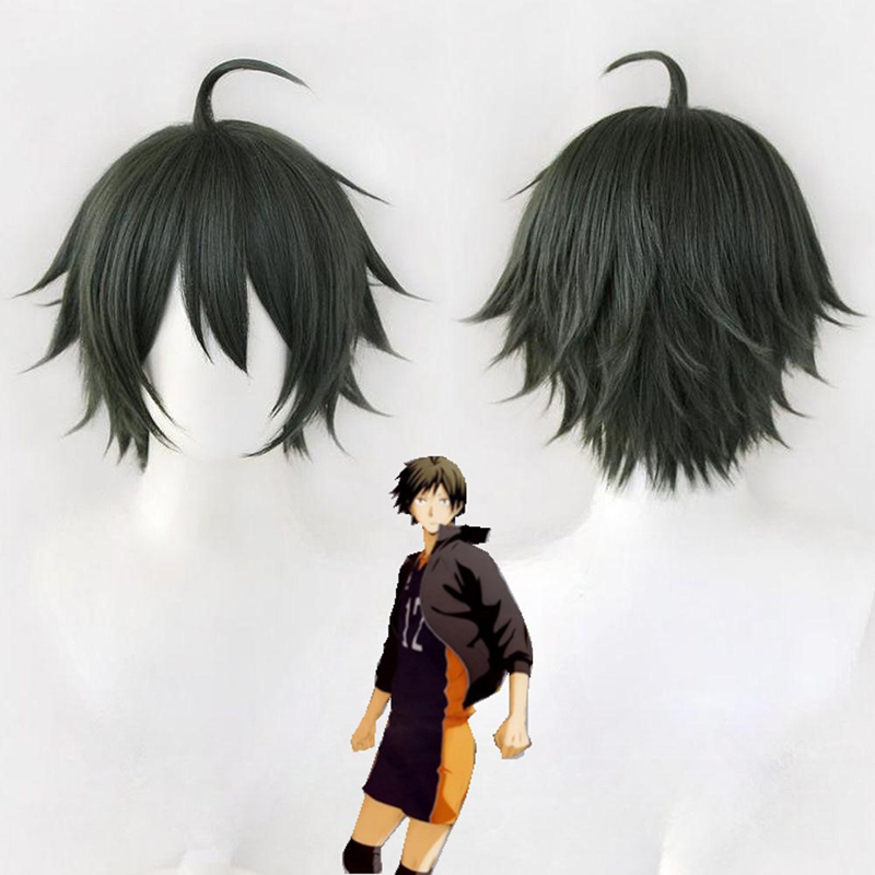 Men'S Volleyball Accessories - ไฮคิว!! วิกผมยามากุจิ ทาดาโอะ คอสเพลย์ ไหมทนความร้อนสูง สำหรับใช้ในชีวิตประจำวัน