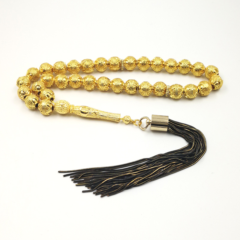 Men Accessories In Store - Golden Tasbih Professional Misbaha Store 33ลูกปัดมุสลิมอุปกรณ์เสริมสร้อยข้อมืออิสลาม