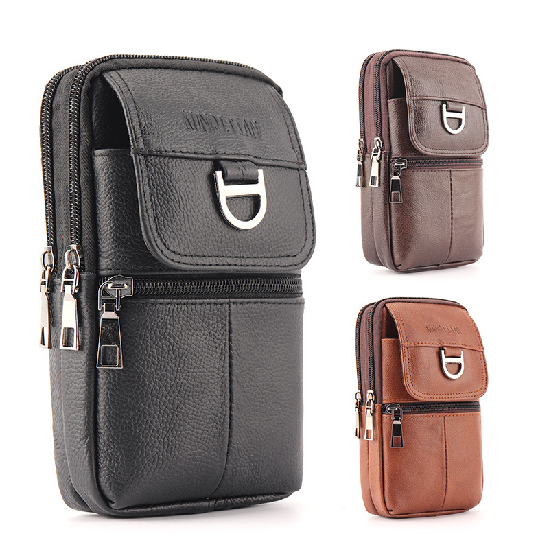Men'S Accessories Backpack - กระเป๋าคาดเอวหนังสำหรับผู้ชาย - กระเป๋าคาดเข็มขัดใส่โทรศัพท์มือถือความจุขนาดใหญ่ - กระเป๋าเป้สะพายหลังสำหรับทำงานกลางแจ้ง, กระเป๋าเดินป่าสำหรับเล่นกีฬา,