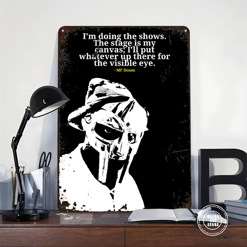 โปสเตอร์โลหะคำคม MF Doom งานศิ - Men'S Accessories Quotes บทวิจารณ์และราคา