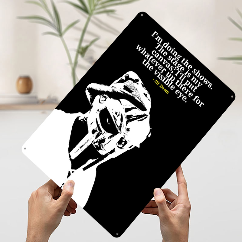 โปสเตอร์โลหะคำคม MF Doom งานศิ - Men'S Accessories Quotes บทวิจารณ์และราคา