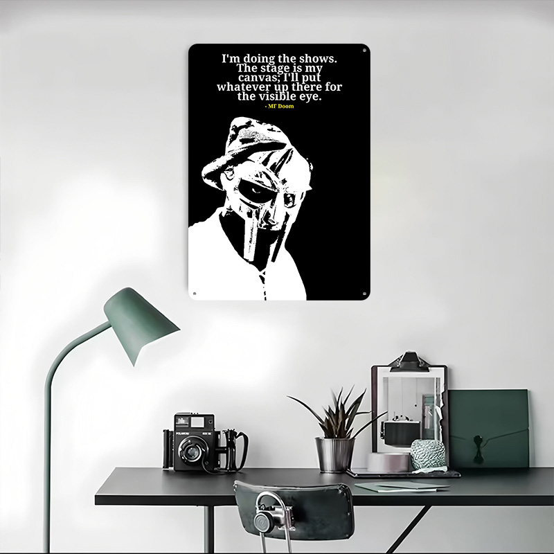 โปสเตอร์โลหะคำคม MF Doom งานศิ - Men'S Accessories Quotes บทวิจารณ์และราคา