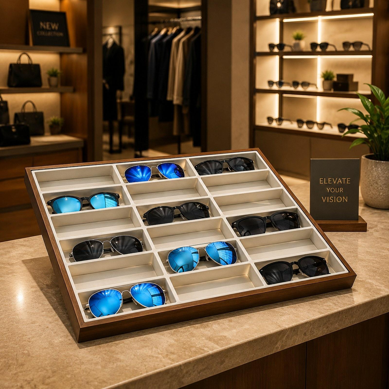 ถาดแสดงแว่นตา กล่องเก็บแว่นตา  - Men Accessories In Store บทวิจารณ์และราคา