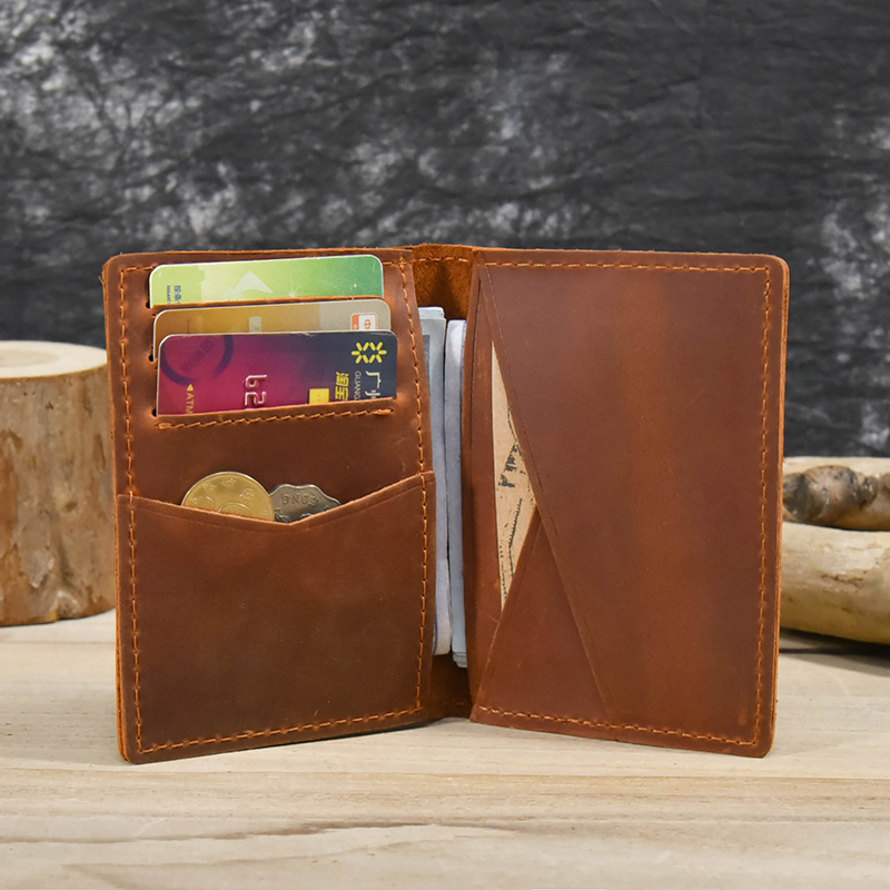 Vintage หนังใบอนุญาตกระเป๋าสตา - Card Case Minimalist บทวิจารณ์และราคา