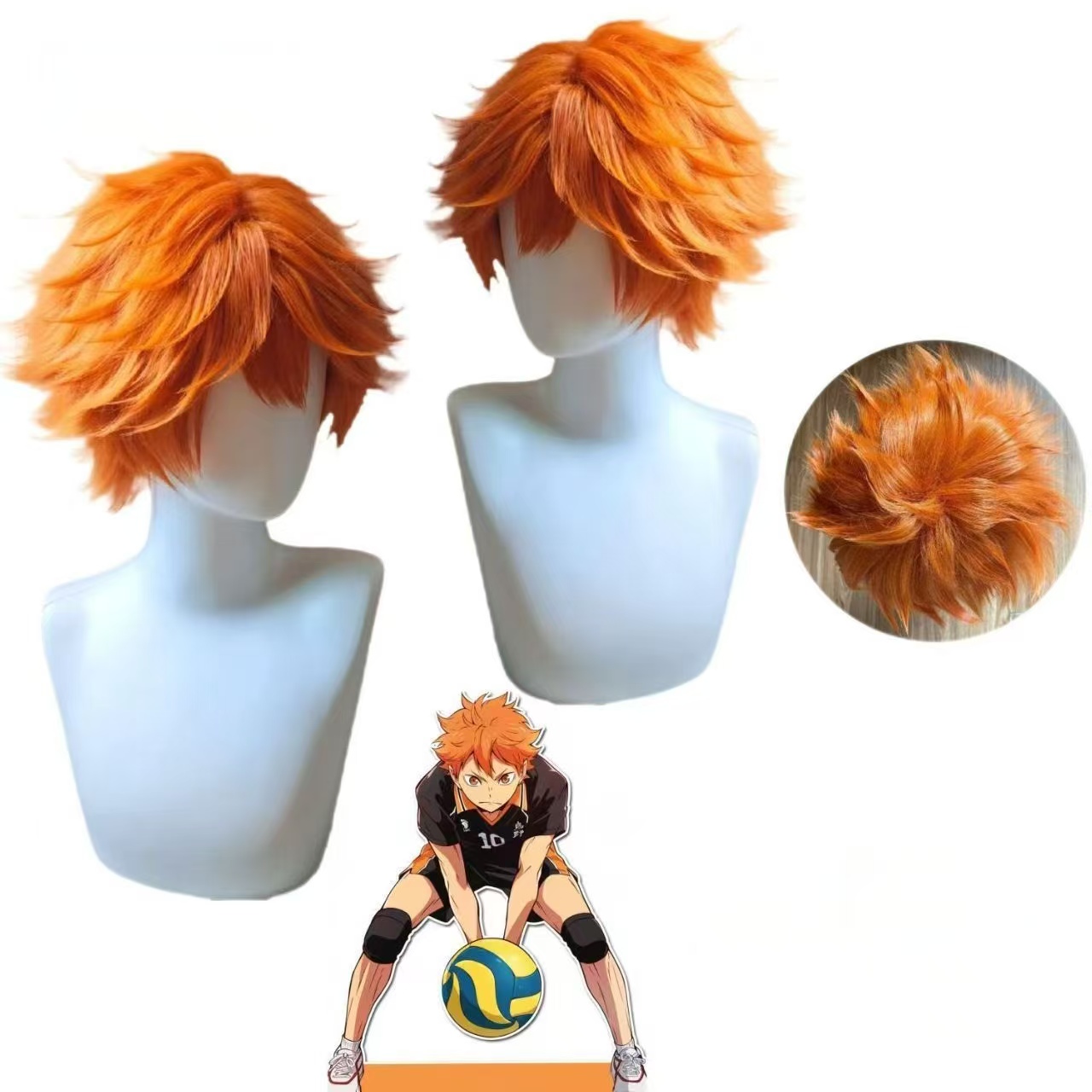 วิกคอสเพลย์ฮินาตะ โชโย สีส้มสด - Men'S Volleyball Accessories บทวิจารณ์และราคา