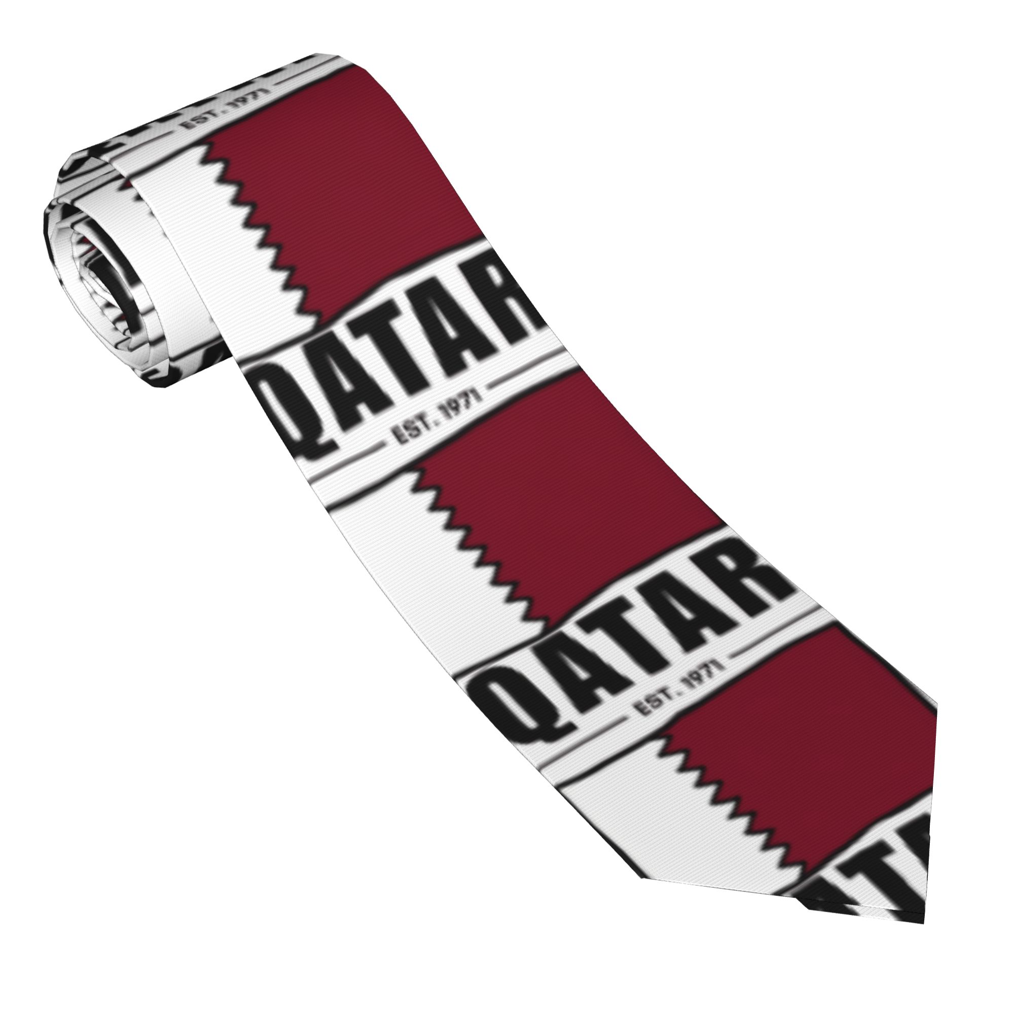 เนคไทลายธงชาติกาตาร์ วาดด้วยมื - Men Accessories Qatar บทวิจารณ์และราคา