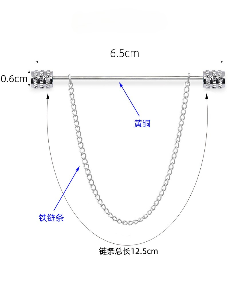 เข็มกลัดเสื้อเชิ้ตผู้ชายแบบใหม - Men Accessories For Gift บทวิจารณ์และราคา